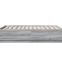 Bettgestell Grau Sonoma 140x190 cm Holzwerkstoff