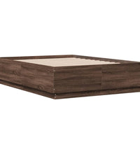 Bettgestell Braun Eichen-Optik 140x190 cm Holzwerkstoff