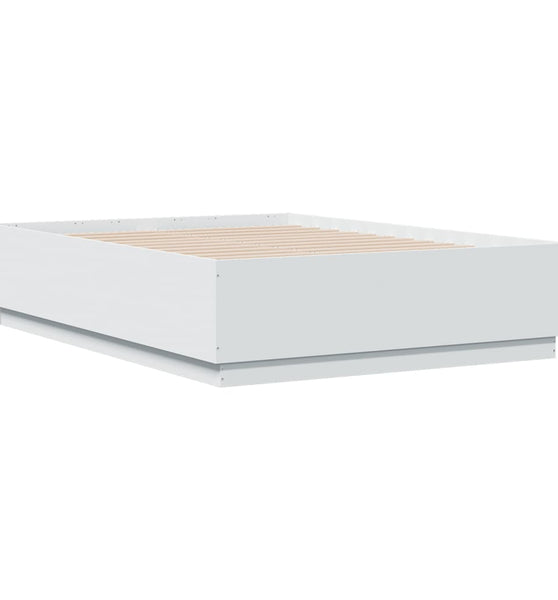Bettgestell Weiß 135x190 cm Holzwerkstoff
