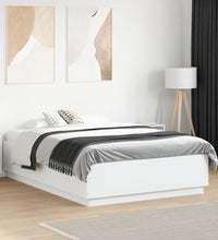 Bettgestell Weiß 135x190 cm Holzwerkstoff