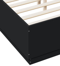 Bettgestell Schwarz 135x190 cm Holzwerkstoff