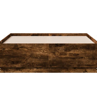 Bettgestell Räuchereiche 135x190 cm Holzwerkstoff