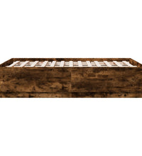 Bettgestell Räuchereiche 135x190 cm Holzwerkstoff