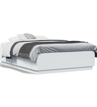 Bettgestell Weiß 120x190 cm Holzwerkstoff