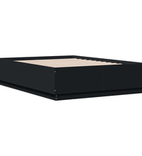 Bettgestell Schwarz 120x190 cm Holzwerkstoff