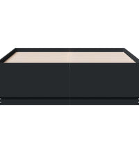 Bettgestell Schwarz 120x190 cm Holzwerkstoff