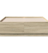 Bettgestell Sonoma-Eiche 120x190 cm Holzwerkstoff