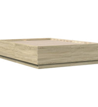 Bettgestell Sonoma-Eiche 120x190 cm Holzwerkstoff