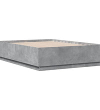 Bettgestell Betongrau 120x190 cm Holzwerkstoff