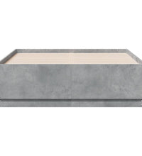 Bettgestell Betongrau 120x190 cm Holzwerkstoff