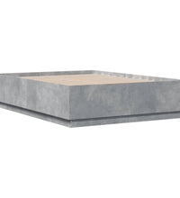Bettgestell Betongrau 120x190 cm Holzwerkstoff