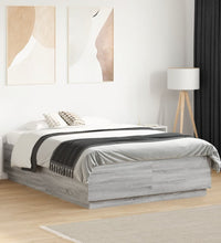 Bettgestell Grau Sonoma 120x190 cm Holzwerkstoff