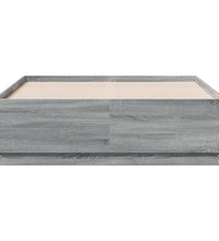 Bettgestell Grau Sonoma 120x190 cm Holzwerkstoff