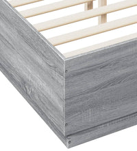 Bettgestell Grau Sonoma 120x190 cm Holzwerkstoff