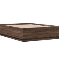 Bettgestell Braun Eichen-Optik 120x190 cm Holzwerkstoff