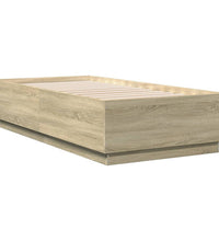 Bettgestell Sonoma-Eiche 90x190 cm Holzwerkstoff