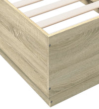 Bettgestell Sonoma-Eiche 90x190 cm Holzwerkstoff