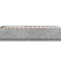 Bettgestell Betongrau 90x190 cm Holzwerkstoff