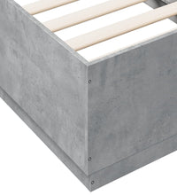 Bettgestell Betongrau 90x190 cm Holzwerkstoff