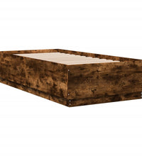 Bettgestell Räuchereiche 90x190 cm Holzwerkstoff