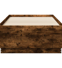 Bettgestell Räuchereiche 90x190 cm Holzwerkstoff