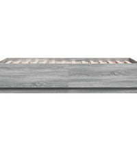 Bettgestell Grau Sonoma 90x190 cm Holzwerkstoff