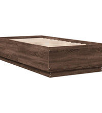Bettgestell Braun Eichen-Optik 90x190 cm Holzwerkstoff
