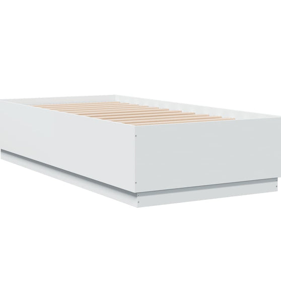 Bettgestell Weiß 75x190 cm Holzwerkstoff