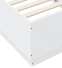 Bettgestell Weiß 75x190 cm Holzwerkstoff