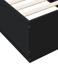 Bettgestell Schwarz 75x190 cm Holzwerkstoff