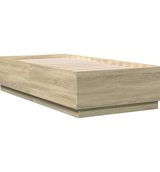 Bettgestell Sonoma-Eiche 75x190 cm Holzwerkstoff
