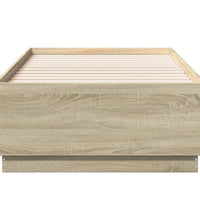 Bettgestell Sonoma-Eiche 75x190 cm Holzwerkstoff