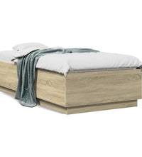 Bettgestell Sonoma-Eiche 75x190 cm Holzwerkstoff