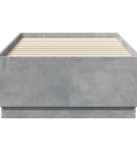 Bettgestell Betongrau 75x190 cm Holzwerkstoff