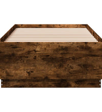 Bettgestell Räuchereiche 75x190 cm Holzwerkstoff