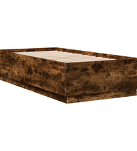 Bettgestell Räuchereiche 75x190 cm Holzwerkstoff