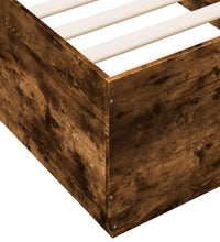 Bettgestell Räuchereiche 75x190 cm Holzwerkstoff