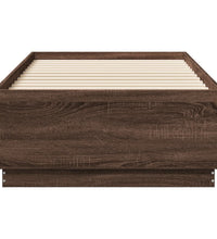 Bettgestell Braun Eichen-Optik 75x190 cm Holzwerkstoff