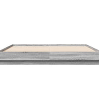 Bettgestell mit LED Grau Sonoma 180x200 cm