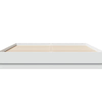 Bettgestell mit LED Weiß 140x200 cm