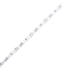 Bettgestell mit LED Betongrau 135x190 cm