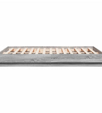 Bettgestell mit LED Grau Sonoma-Eiche 120x190 cm