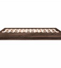 Bettgestell mit LED Braun Eiche-Optik 120x190 cm