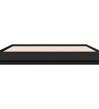 Bettgestell Schwarz 200x200 cm Holzwerkstoff