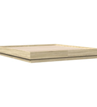 Bettgestell Sonoma-Eiche 200x200 cm Holzwerkstoff