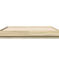 Bettgestell Sonoma-Eiche 200x200 cm Holzwerkstoff