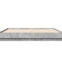 Bettgestell Betongrau 200x200 cm Holzwerkstoff