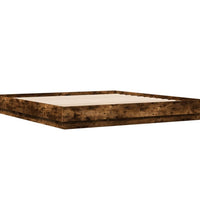 Bettgestell Räuchereiche 200x200 cm Holzwerkstoff