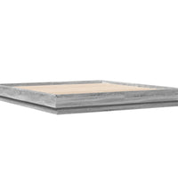 Bettgestell Grau Sonoma 200x200 cm Holzwerkstoff