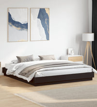 Bettgestell Schwarz 180x200 cm Holzwerkstoff
